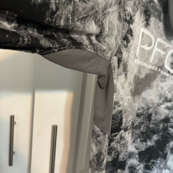 Men’s Columbia Super Terminal Tackle Vent Hoodie|XL| Cool Grey Deepwaters Camo - Picture 9 of 16